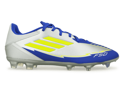 adidas Men's F50 League Messi FG/MG Silver/Volt/Blue