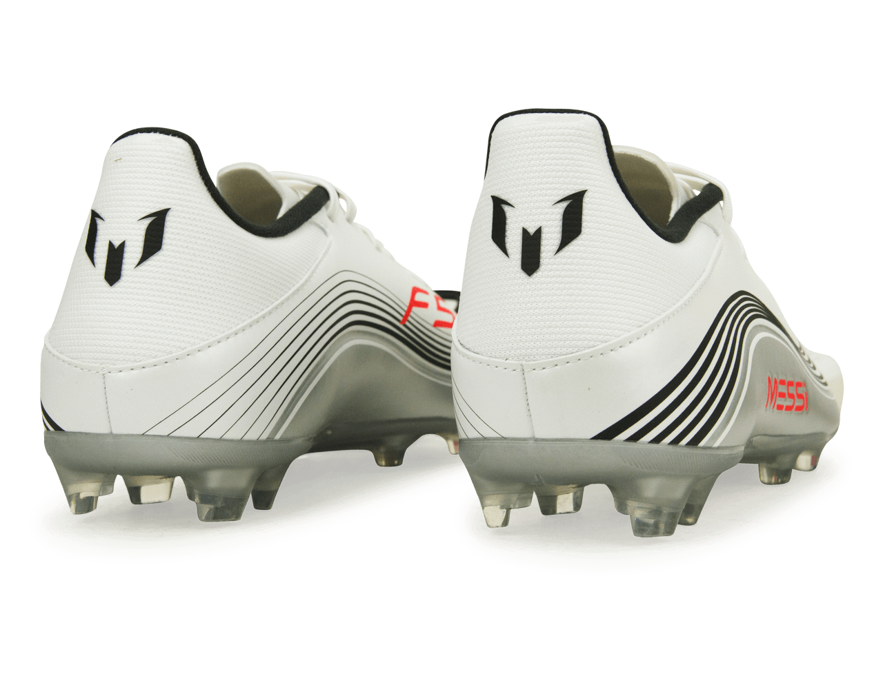 adidas Men's F50 League Messi FG/MG White/Red/Silver
