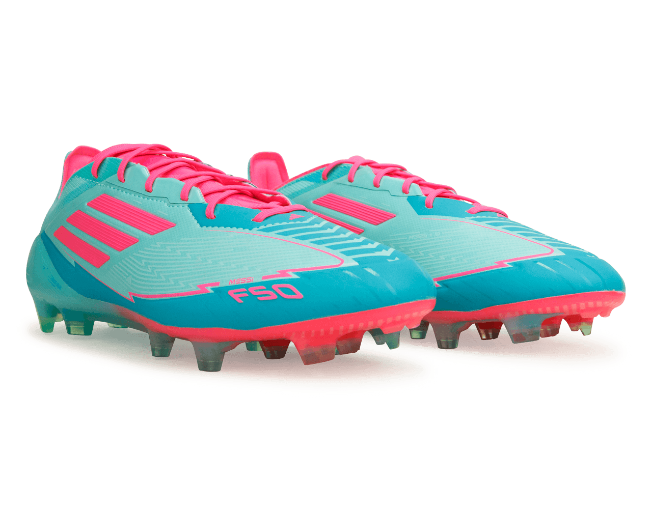 adidas Men's F50 Elite Messi FG Flash Aqua/Pink