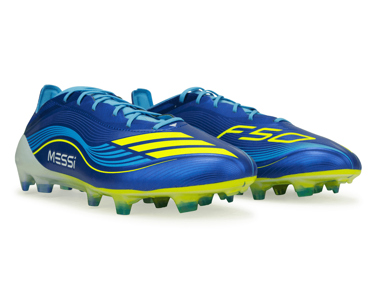 adidas Men's Messi F50 Elite FG Sea Blue/Solar Yellow