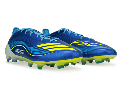 adidas Men's Messi F50 Elite FG Sea Blue/Solar Yellow