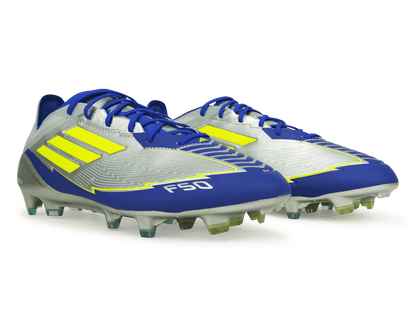 adidas Men's F50 Elite Messi FG Silver/Volt/Blue
