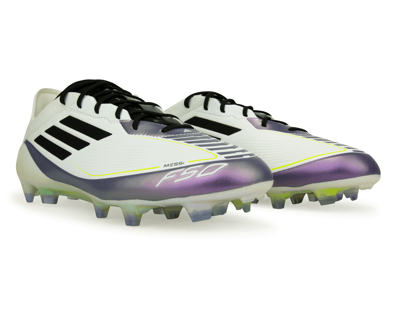 adidas Men's F50 Elite Messi FG White/Black/Purple