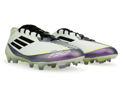 adidas Men's F50 Elite Messi FG White/Black/Purple