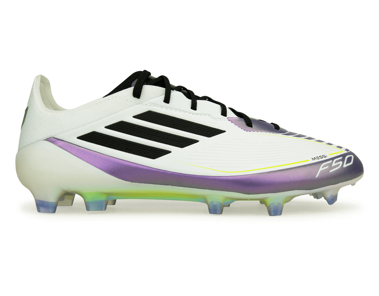 adidas Men's F50 Elite Messi FG White/Black/Purple