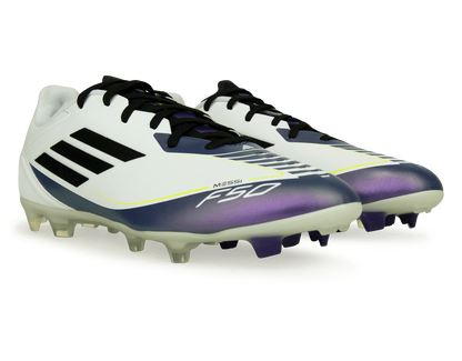 adidas Men's F50 League Messi FG/MG White/Black/Purple