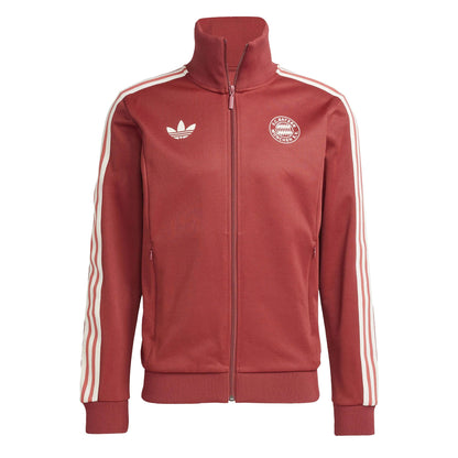 adidas Men's FC Bayern Munich OG Beckenbauer Track Top Red