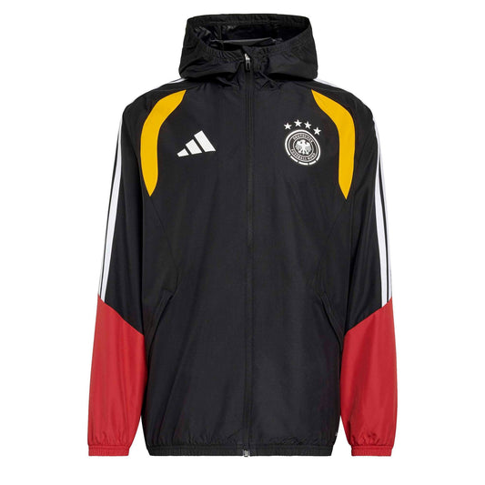 adidas Men's Germany World Cup 2026 Tiro All Weather Jacket Black