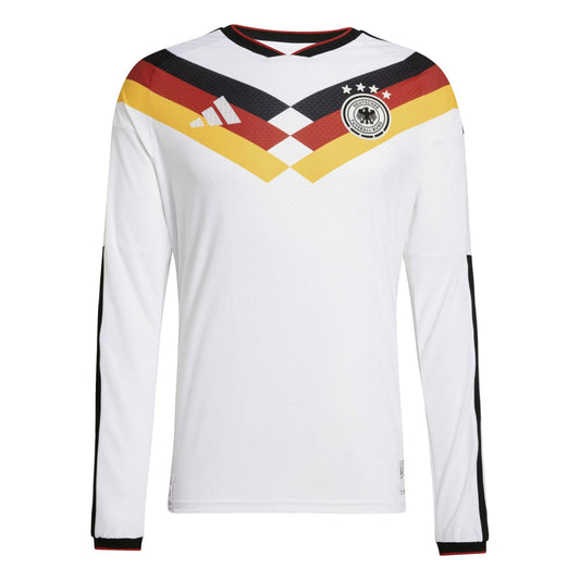adidas Men's Germany World Cup 2026 Authentic Home Long Sleeve Jersey White