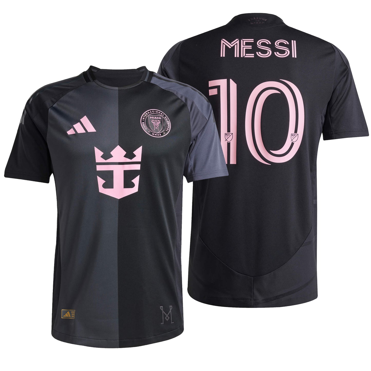 adidas Men's Inter Miami 2025/26 Authentic Away Jersey w/Messi #10 Printing