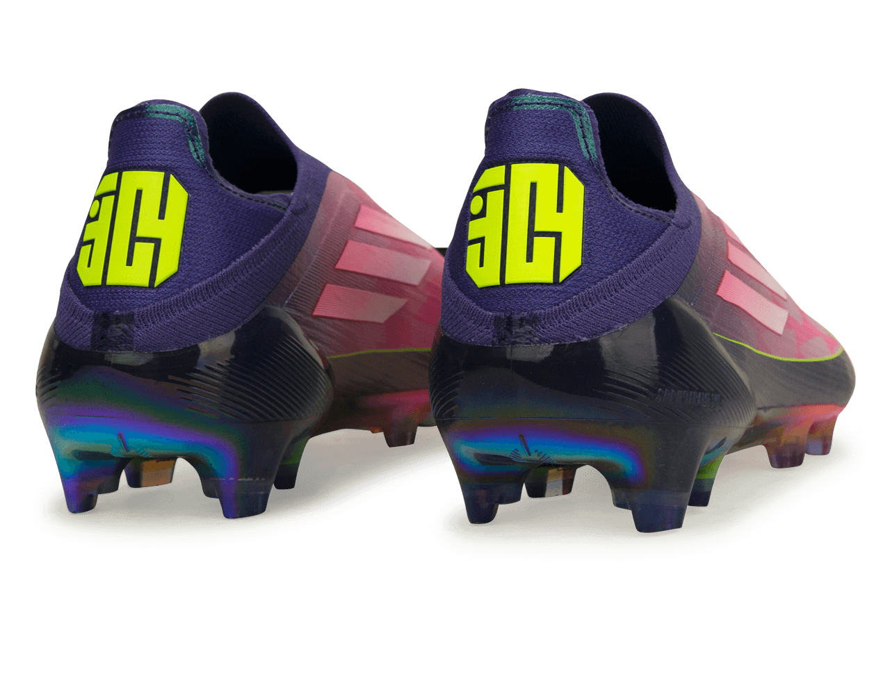 adidas Men's Lamine Yamal F50 Elite Laceless FG Purple/Lemon