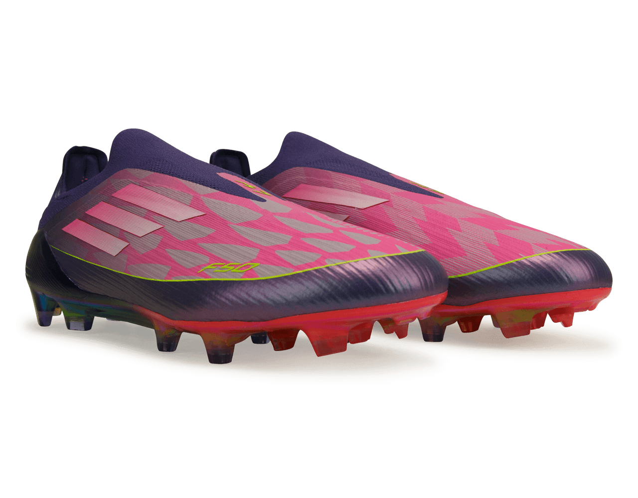 adidas Men's Lamine Yamal F50 Elite Laceless FG Purple/Lemon