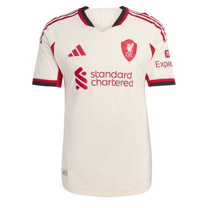 adidas Men's Liverpool 2025/26 Authentic Away Jersey Wonder White