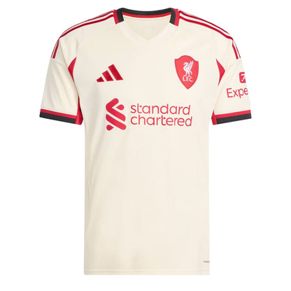 adidas Men's Liverpool 2025/26 Away Jersey Wonder White