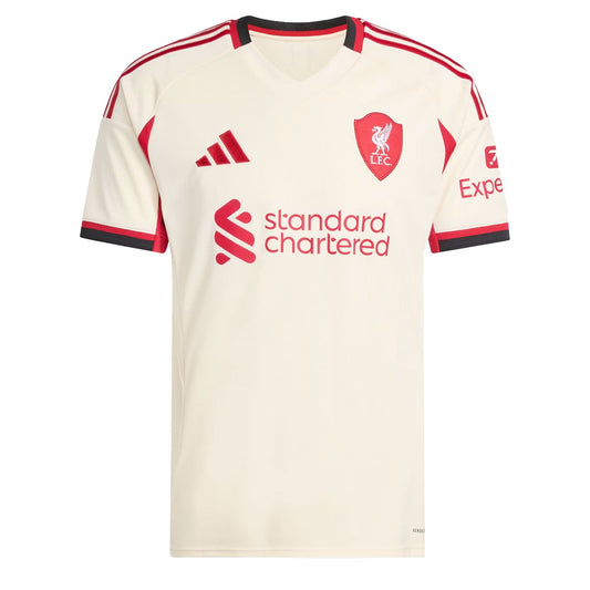 adidas Men's Liverpool 2025/26 Away Jersey Wonder White