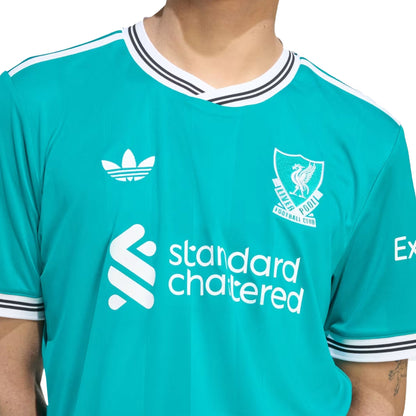 adidas Men's Liverpool 2025/26 Third Jersey Green/White