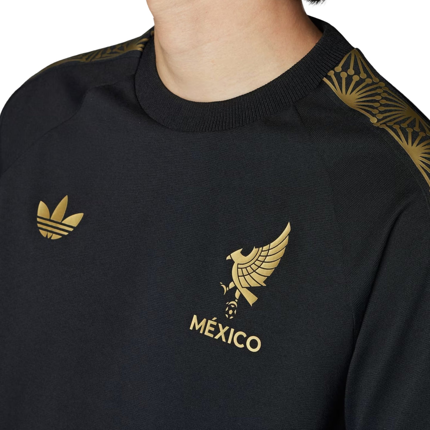 adidas Men's Mexico Gold 2025/26 Tee Black/Gold