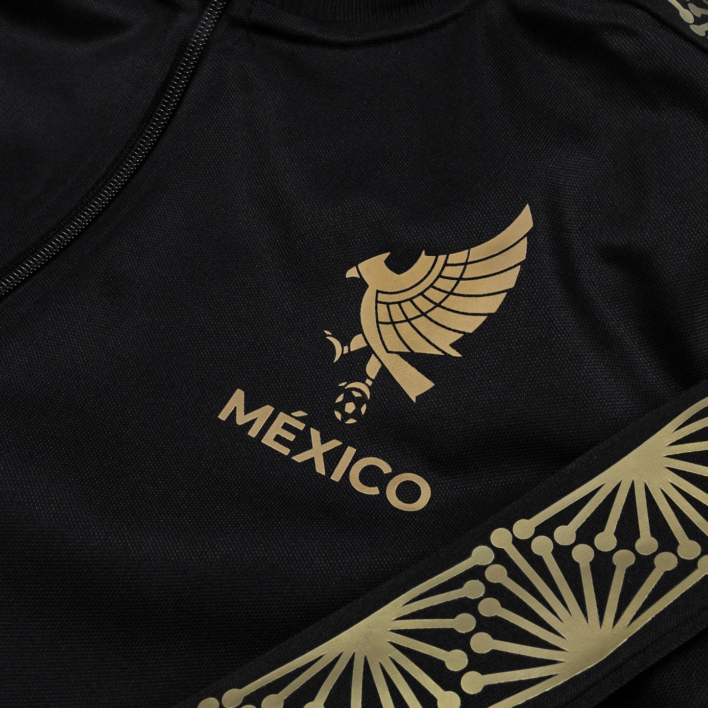 adidas Men's Mexico Gold 2025/26 Track Top Jacket Black/Gold