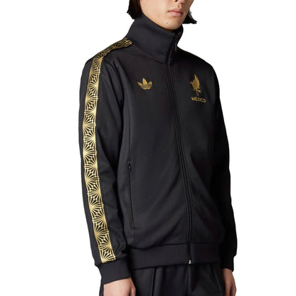 adidas Men's Mexico Gold 2025/26 Track Top Jacket Black/Gold
