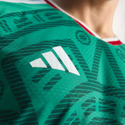 adidas Men's Mexico World Cup 2026 Authentic Home Long Sleeve Jersey Green