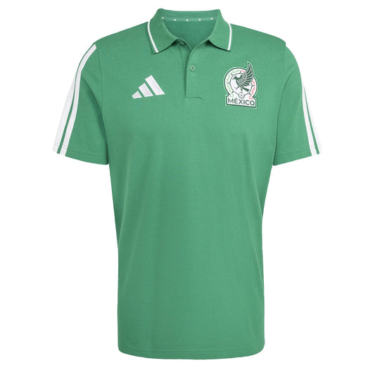 adidas Men's Mexico World Cup 2026 DNA Polo Green/White