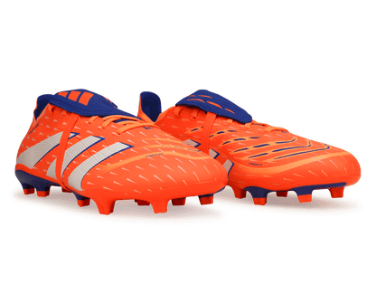 adidas Men's Predator League Foldover Tongue FG/MG Signal Coral/White