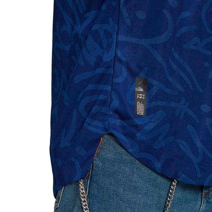 adidas Men's Real Madrid 2021/22 Authentic Away Jersey Blue/Orange