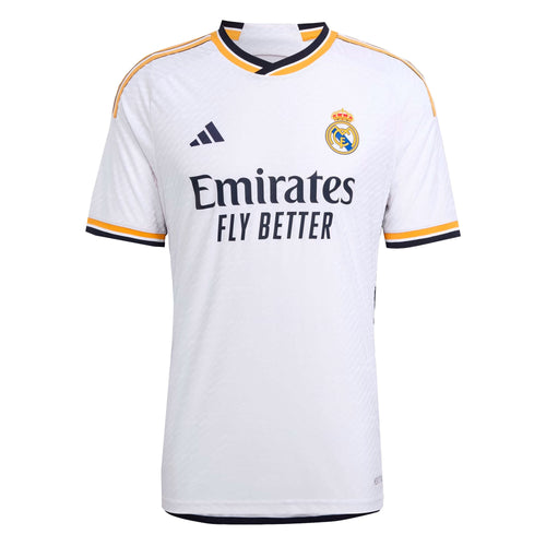 adidas Men's Real Madrid 2023/24 Authentic Home Jersey White/Black
