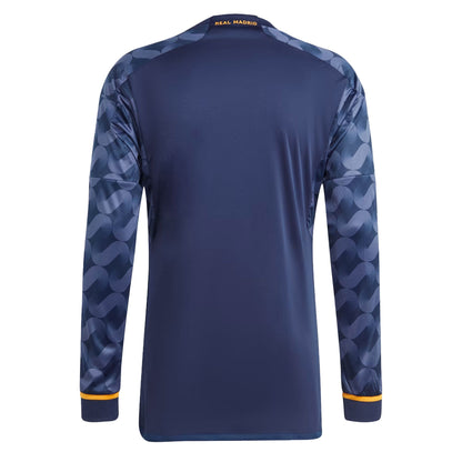 adidas Men's Real Madrid 2023/24 Away Long Sleeve Jersey Legend Ink