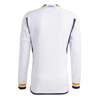 adidas Men's Real Madrid 2023/24 LongSleeve Home Jersey White