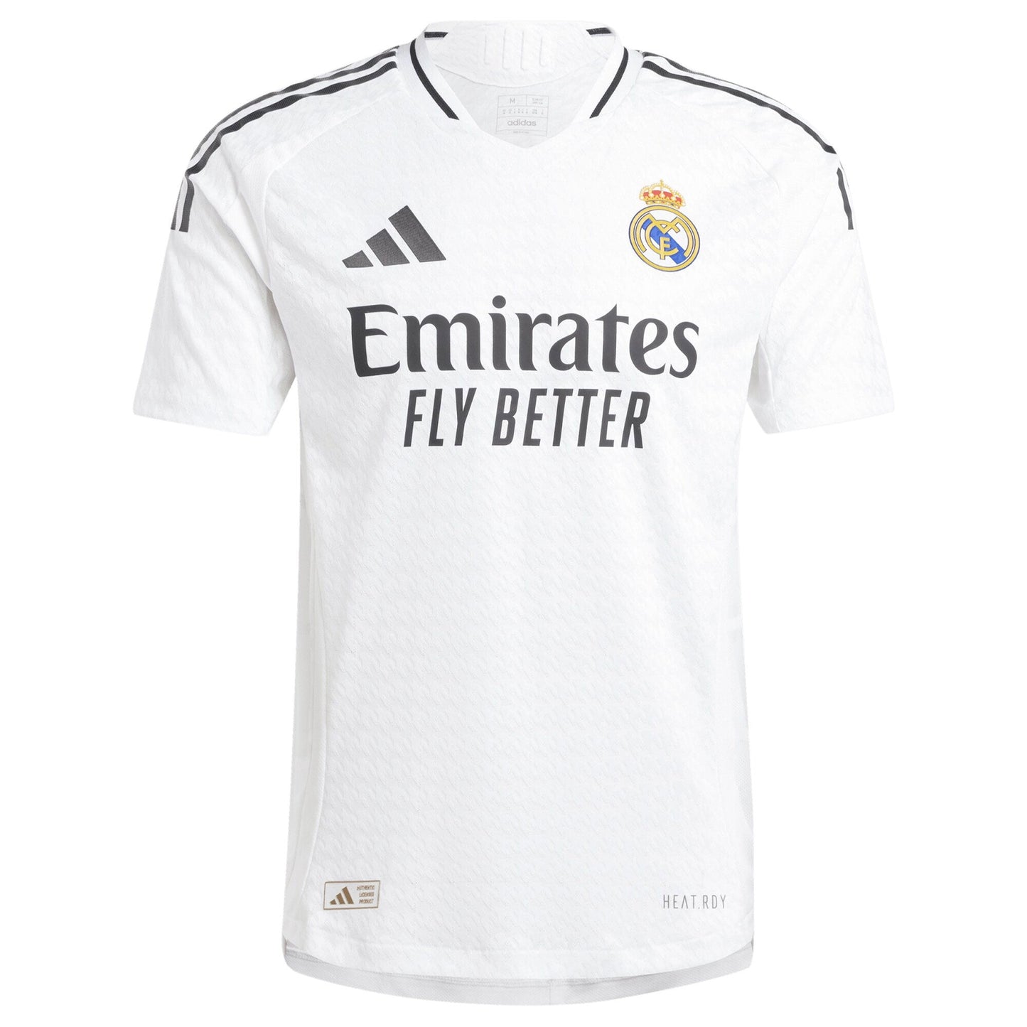 adidas Men's Real Madrid 2024/25 Authentic Home Jersey w/ Vini Jr #7 Printing