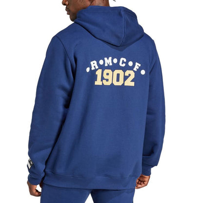 adidas Men's Real Madrid 2024/25 VRCT Hoodie Blue