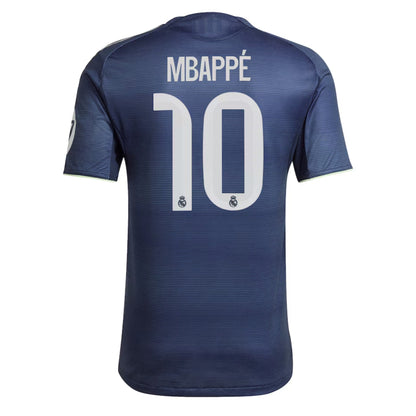 adidas Men's Real Madrid 2025/26 Authentic Away Jersey w/ Mbappe #10 Printing