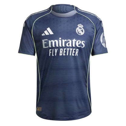adidas Men's Real Madrid 2025/26 Authentic Away Jersey w/ Mbappe #10 Printing
