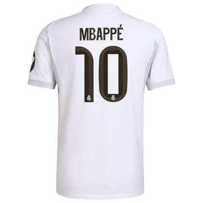 adidas Men's Real Madrid 2025/26 Authentic Home Jersey w/ Mbappe #10 Printing