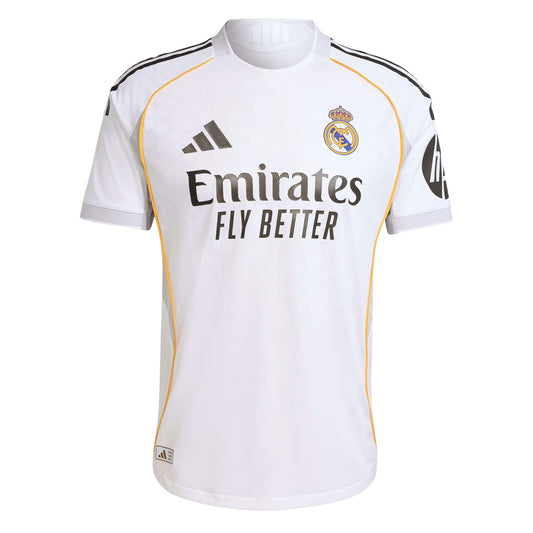adidas Men's Real Madrid 2025/26 Authentic Home Jersey White