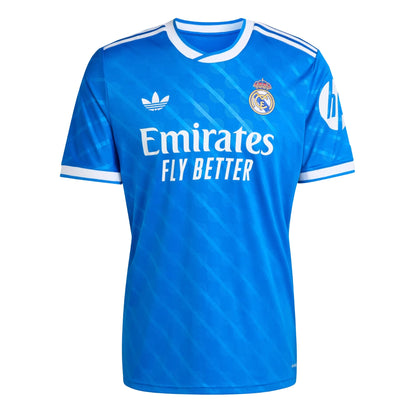 adidas Men's Real Madrid 2025/26 Third Jersey Blue Bird/ White