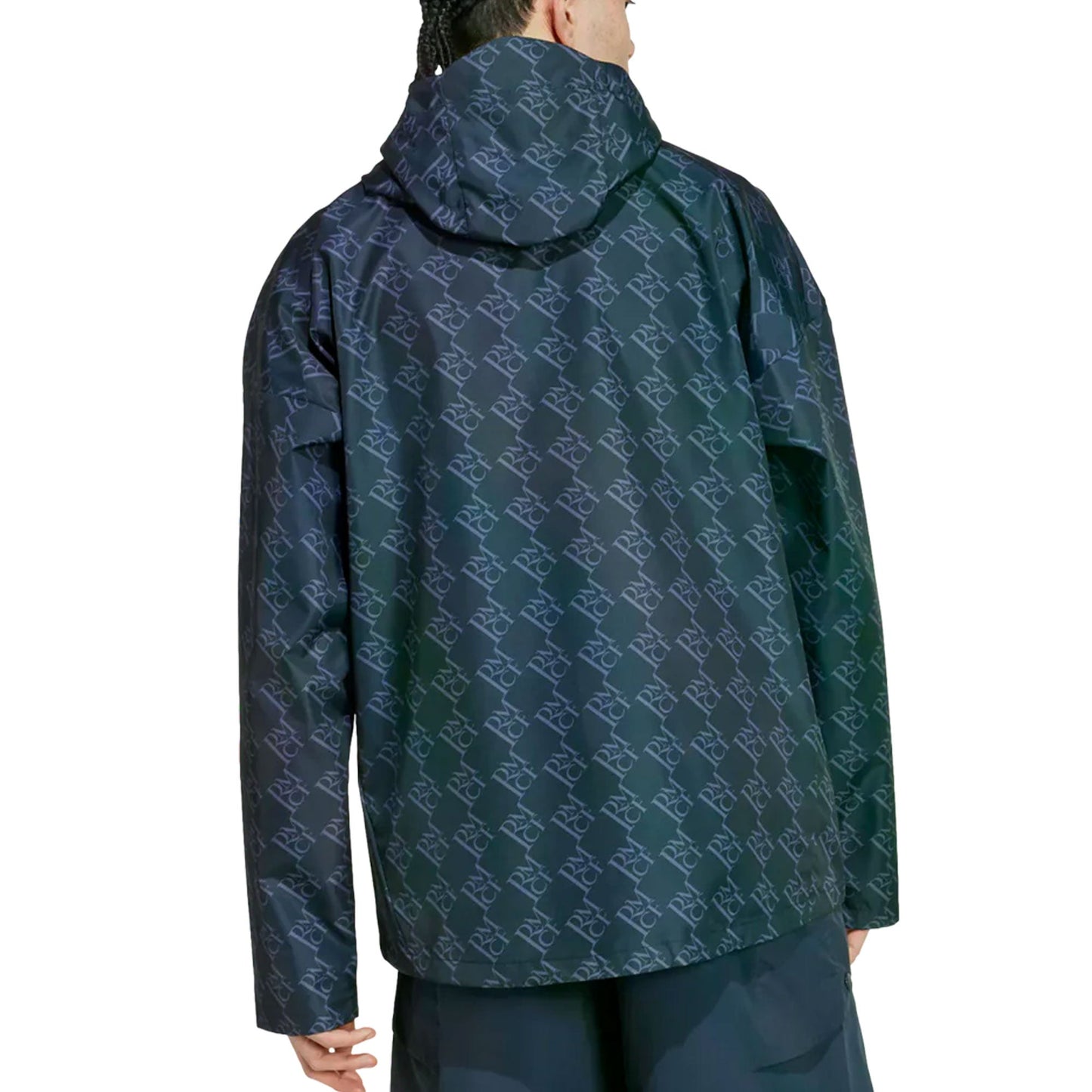 adidas Men's Real Madrid Seasonal 2024/25 Half-Zip Windbreaker Jacket Navy