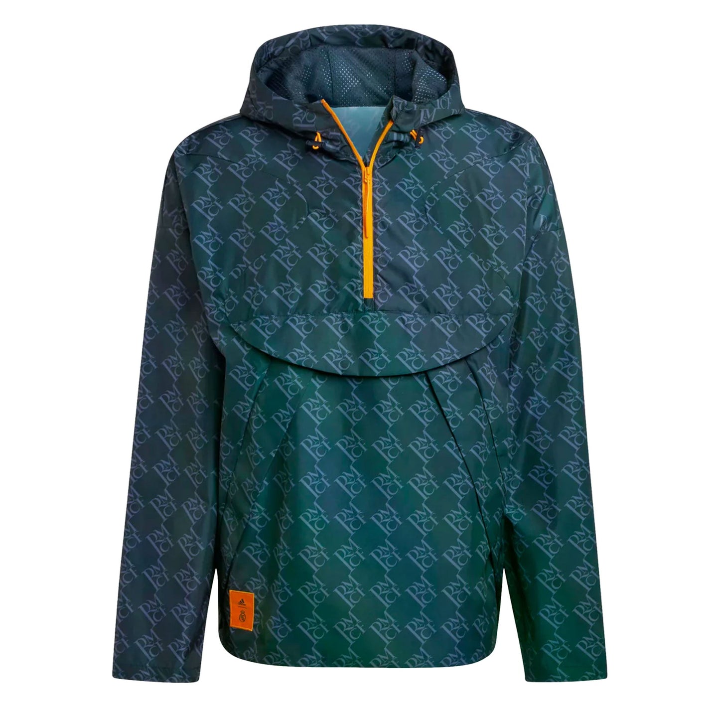 adidas Men's Real Madrid Seasonal 2024/25 Half-Zip Windbreaker Jacket Navy