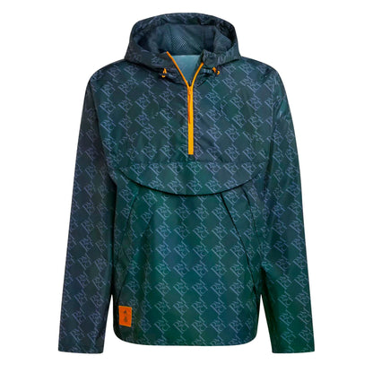 adidas Men's Real Madrid Seasonal 2024/25 Half-Zip Windbreaker Jacket Navy