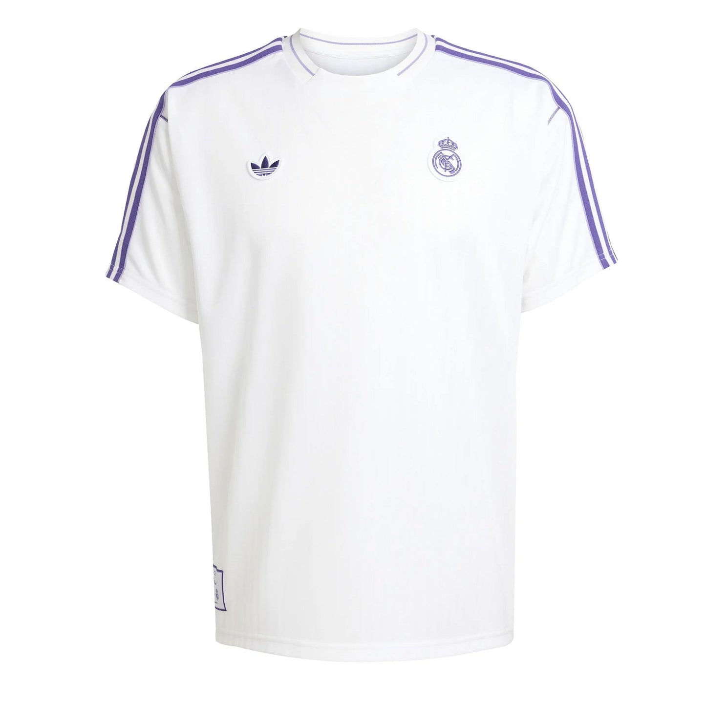 adidas Men's Real Madrid Terrace Icon Jersey White/Purple