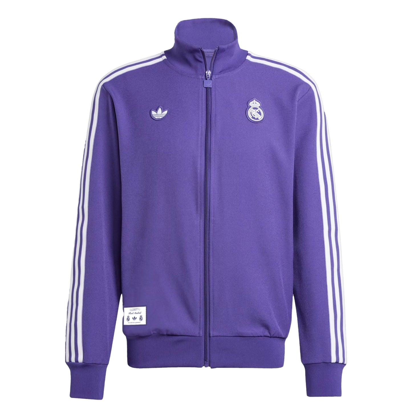 adidas Men's Real Madrid Terrace Icons Track Top Purple/White