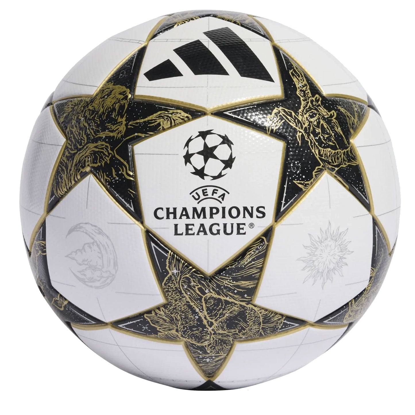 adidas UCL 2025/26 League Ball White/Black/Gold
