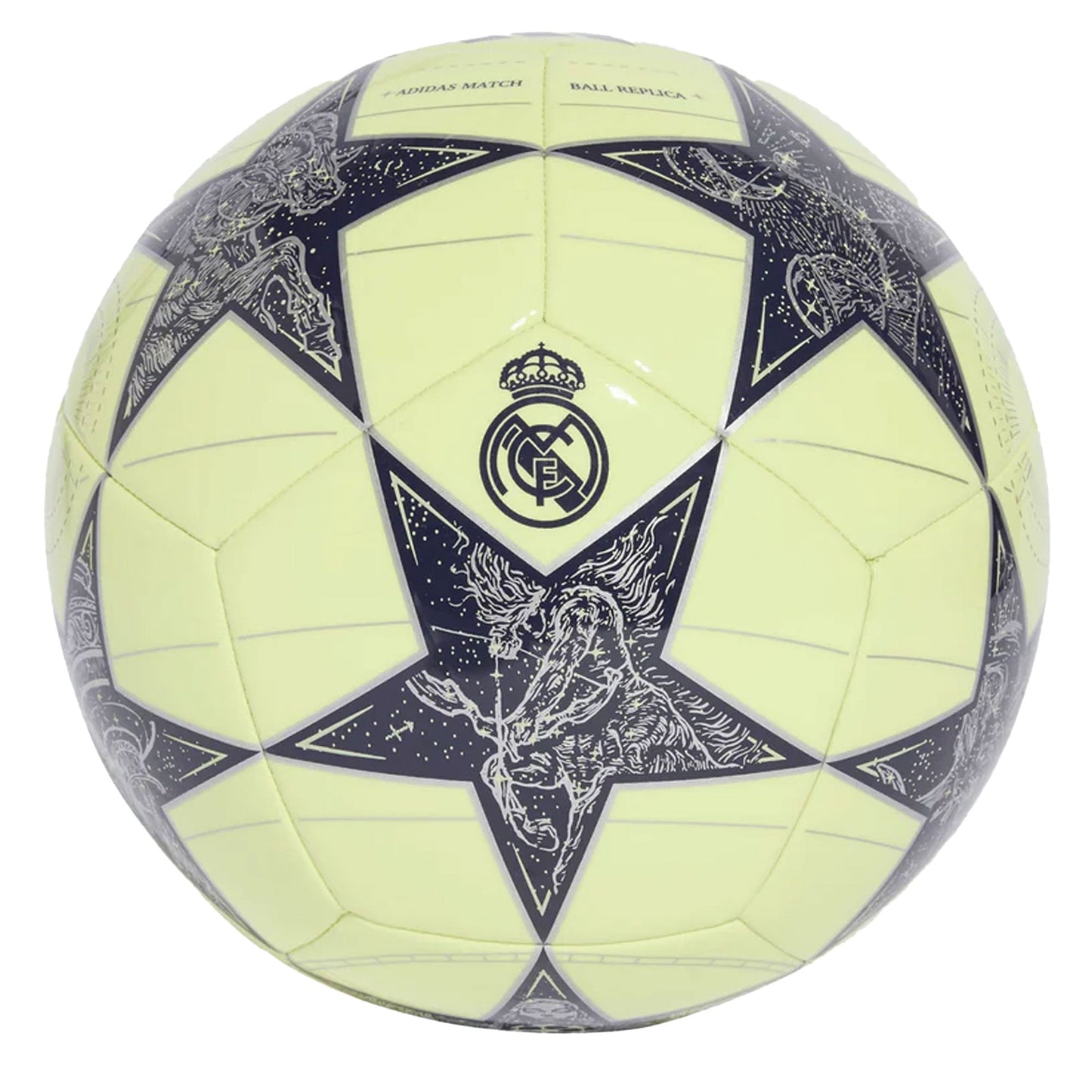 adidas UCL Real Madrid 2025/26 Club Ball Lime/Black/Silver