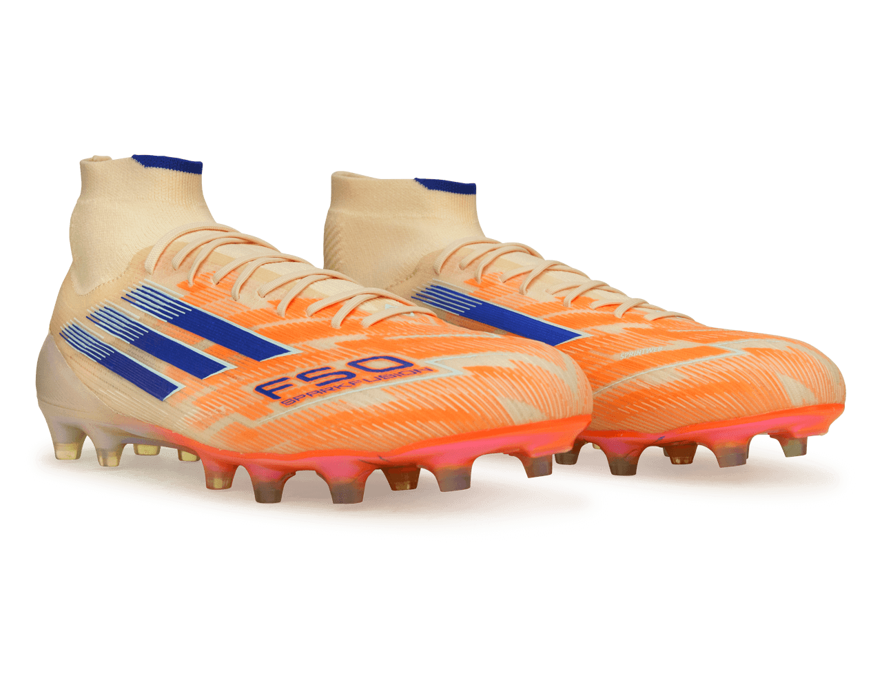 adidas Women's F50 Sparkfusion Elite Mid FG/AG Lucid Blue/Orange