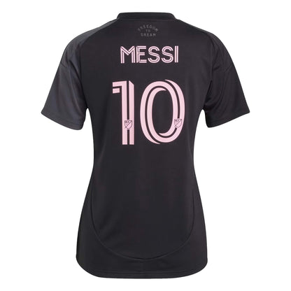 adidas Women's Inter Miami 2025/26 Away Jersey w/ Messi #10 Printing