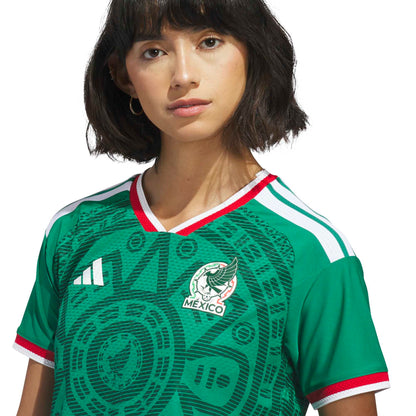 adidas Women's Mexico World Cup 2026 Authentic Home Jersey Green/White