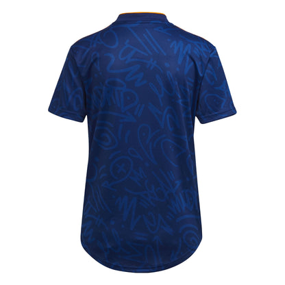 adidas Women's Real Madrid 2021/22 Away Jersey Victory Blue/Yellow