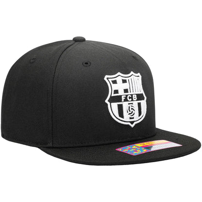 Fan Ink FC Barcelona Hit Snapback Hat Black/White