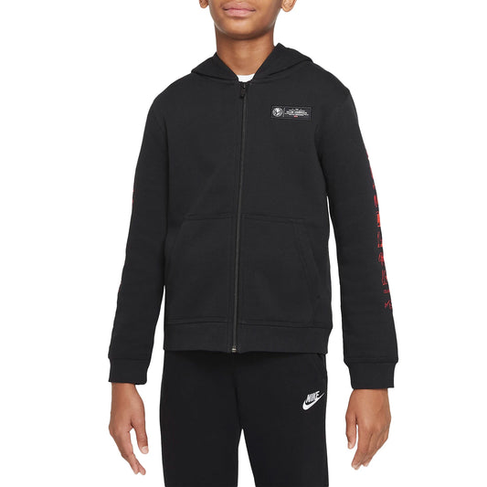 Nike Kids Club America 2021/22 Full Zip Hoodie Black/White